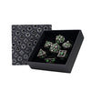 LPG Metal RPG 7 Dice Set Hollow Dragon Verdant Guardian Metal/Green