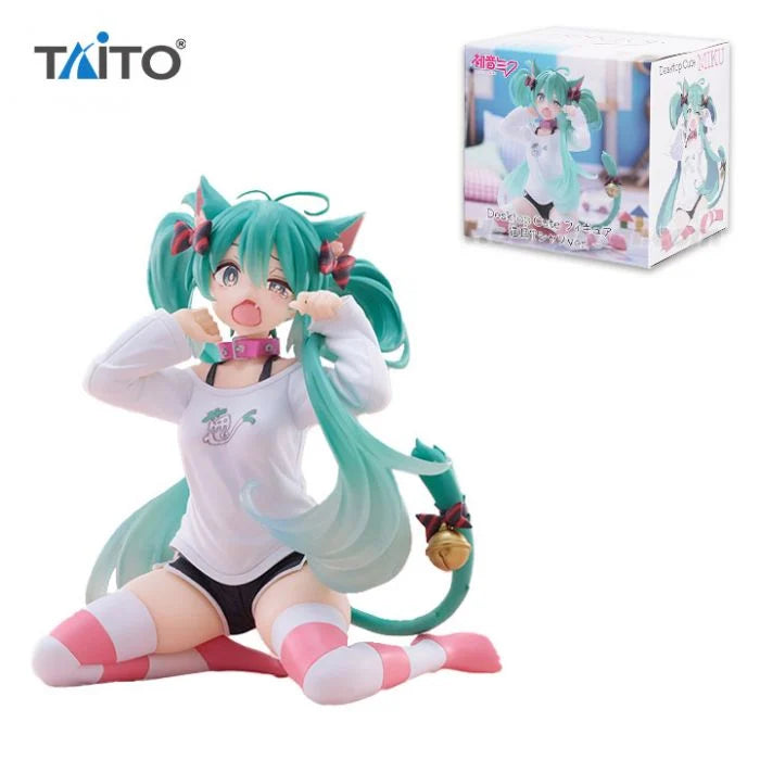 Hatsune Miku (Cat Ear T-Shirt) - Desktop Cute Anime Figure