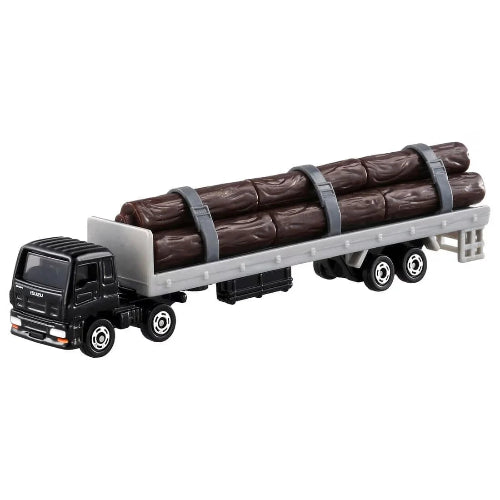 TOMICA 125 Isuzu Giga Wood Transporter Black 1:89 Scale Diecast Vehicle