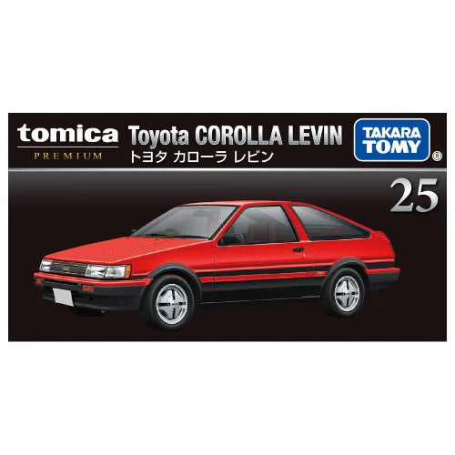 TOMICA Premium 025 Toyota Corolla Levin Red 1:60 Scale Diecast Vehicle
