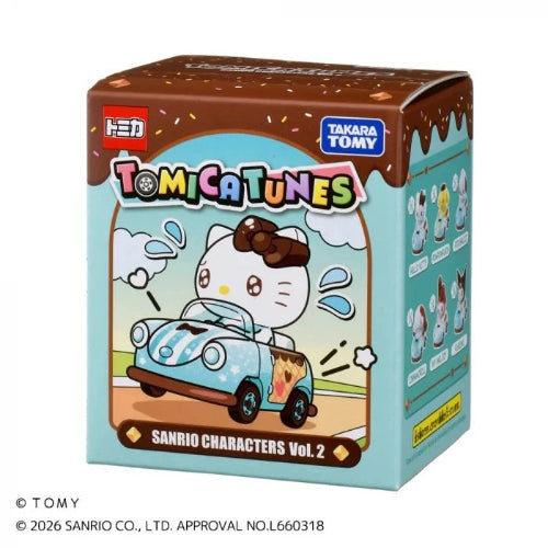 TOMICA Tunes Sanrio Characters Vol. 2 Mystery Figure Blind Box [1 Unit]