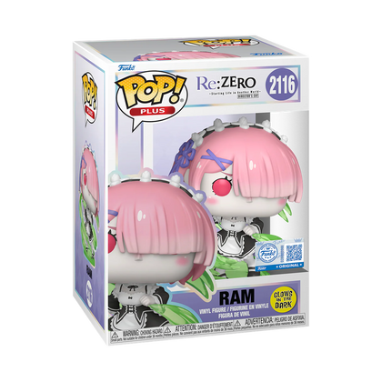Re:Zero Ram (Wind Magic) Glow US Exclusive Pop! Plus