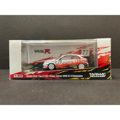 TW Honda Civic Type R EK9 Super Taikyu 1998 ST-4 Champion 1:64 Scale Diecast Vehicle