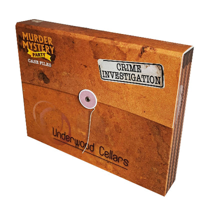 Murder Mystery Party Case Files Underwood Cellars