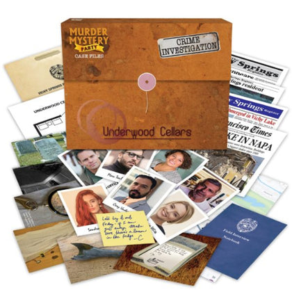Murder Mystery Party Case Files Underwood Cellars