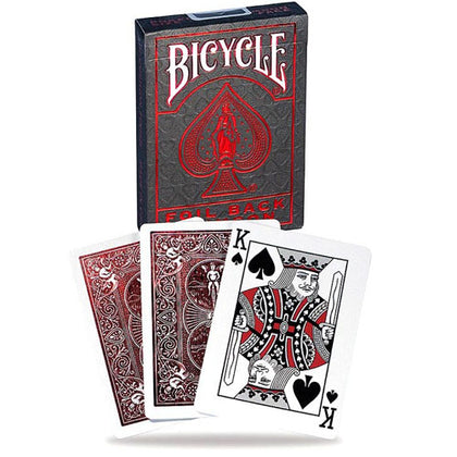 Bicycle Foil Back Crimson Playing Cards