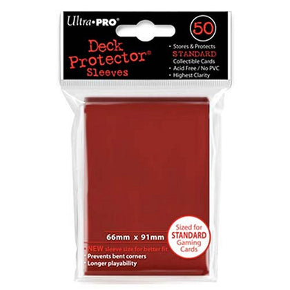 Deck Protector Ultra Pro Standard 50ct Red
