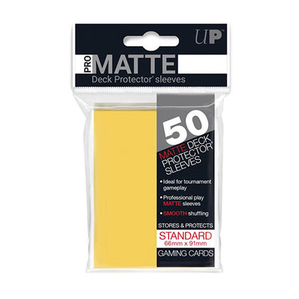 Deck Protector Ultra Pro Standard 50ct Yellow Matte