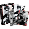 Elvis (Black and White) Playing Cards