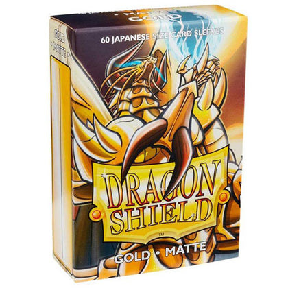 Deck Protector Dragon Shield Small (Japanese) 60ct Gold Matte