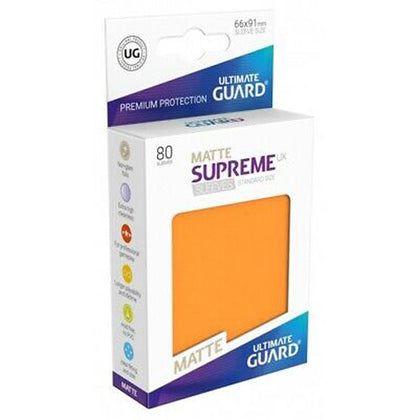Deck Protector Ultimate Guard Supreme UX Standard Size Matte Orange 80ct