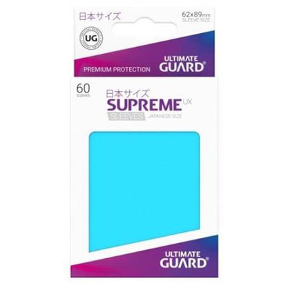 Deck Protector Ultimate Guard Supreme UX Small Size Light Blue 60ct