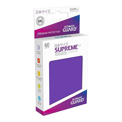 Deck Protector Ultimate Guard Supreme UX Small Size Purple 60ct