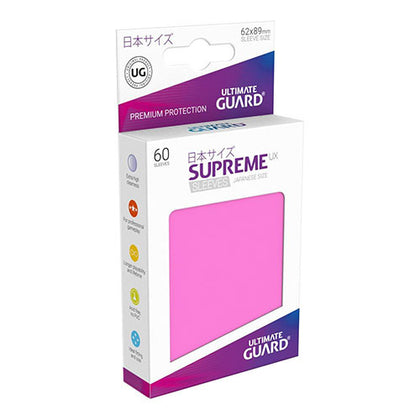 Deck Protector Ultimate Guard Supreme UX Small Size Pink 60ct