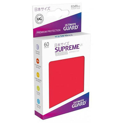 Deck Protector Ultimate Guard Supreme UX Small Size Red 60ct