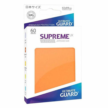 Deck Protector Ultimate Guard Supreme UX Small Size Orange 60ct