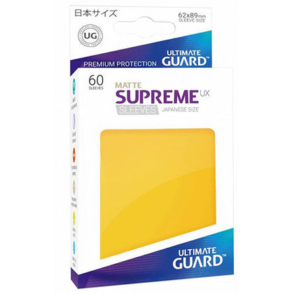 Deck Protector Ultimate Guard Supreme UX Small Size Yellow 60ct