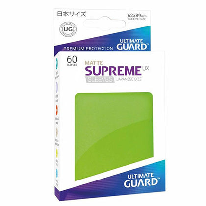 Deck Protector Ultimate Guard Supreme UX Small Size Matte Light Green 60ct