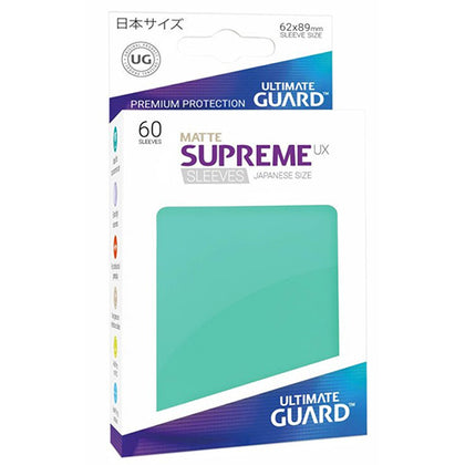 Deck Protector Ultimate Guard Supreme UX Small Size Turquoise 60ct
