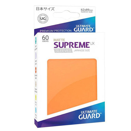 Deck Protector Ultimate Guard Supreme UX Small Size Matte Orange 60ct