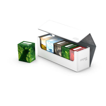 Ultimate Guard Arkhive Flip Case 400+ Standard Size XenoSkin White Deck Box