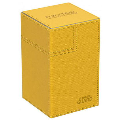 Deck Box Ultimate Guard Flip n Tray 100+ Standard Size Xenoskin Amber