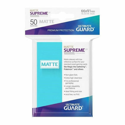 Deck Protector Ultimate Guard Supreme UX Standard Size Aquamarine 50ct