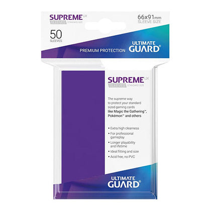 Deck Protector Ultimate Guard Supreme UX Standard Size Purple 50ct