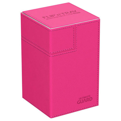 Deck Box Ultimate Guard Flip n Tray 100+ Standard Size Xenoskin Pink