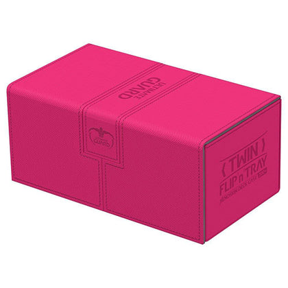 Ultimate Guard Twin Flip n Tray Deck Case 200+ Standard Size XenoSkin Pink Deck Box