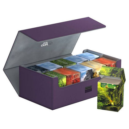 Ultimate Guard Arkhive Flip Case 800+ Standard Size Xenoskin Purple Deck Box