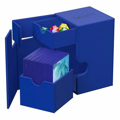 Deck Box Ultimate Guard Flip n Tray 100+ Standard Size Xenoskin Monocolor Blue