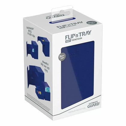 Deck Box Ultimate Guard Flip n Tray 100+ Standard Size Xenoskin Monocolor Blue