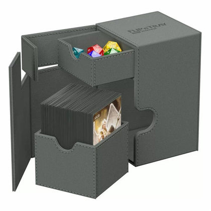 Deck Box Ultimate Guard Flip n Tray 100+ Standard Size Xenoskin Monocolor Grey