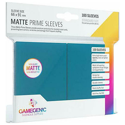 Deck Protector Gamegenic Prime Standard 100ct Matte Blue