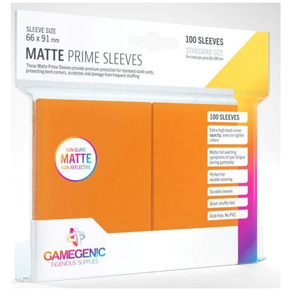 Deck Protector Gamegenic Prime Standard 100ct Matte Orange
