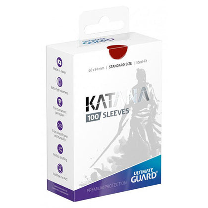 Deck Protector Ultimate Guard Katana Standard Red 100ct