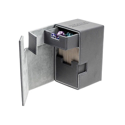 Deck Box Ultimate Guard Flip n Tray 100+ Standard Size Xenoskin Grey