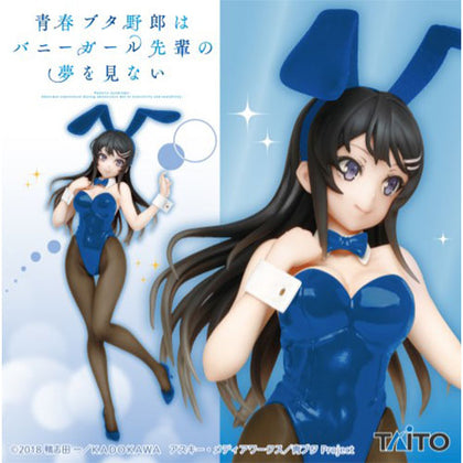 Rascal Does Not Dream of Bunny Girl Senpai Mai Sakurajima Blue Bunny Outfit Taito COREFUL Action Figure