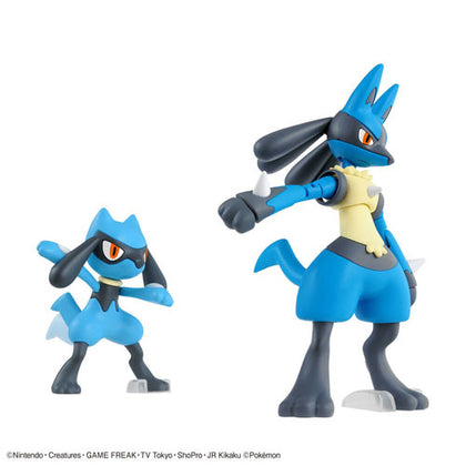 Pokemon Model Kit Lucario and Riolu