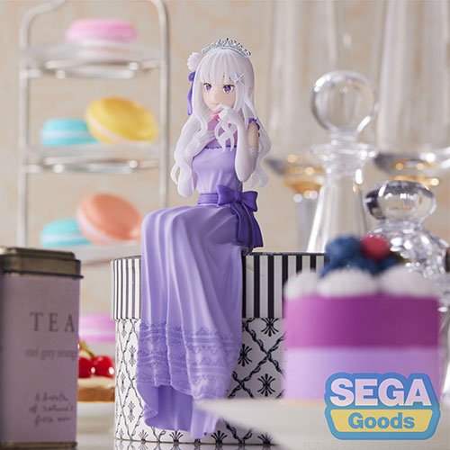 Re:Zero Starting Life in Another World Emilia Purple Dress SEGA CHOKONOSE Action Figure