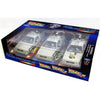 Back To The Future Delorean Time Machine Triple Pack 1:24 Scale Diecast Vehicles
