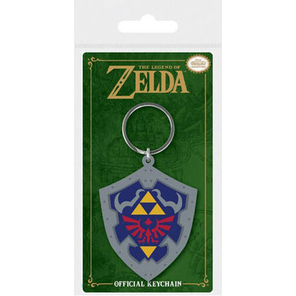 The Legend of Zelda Hylian Shield Rubber Keyring