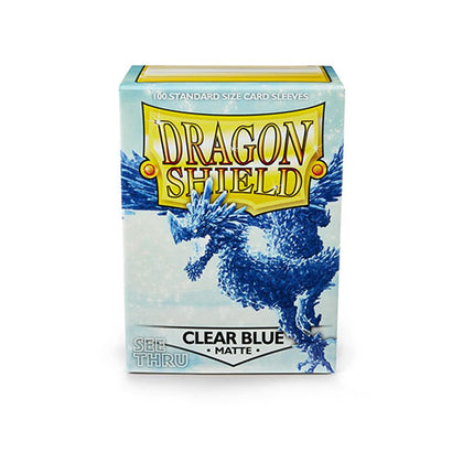 Deck Protector Dragon Shield Standard 100ct Clear Blue Matte