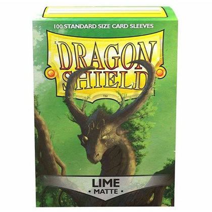 Deck Protector Dragon Shield Standard 100ct Lime Green Matte