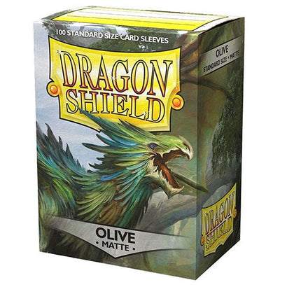 Deck Protector Dragon Shield Standard 100ct Olive Matte