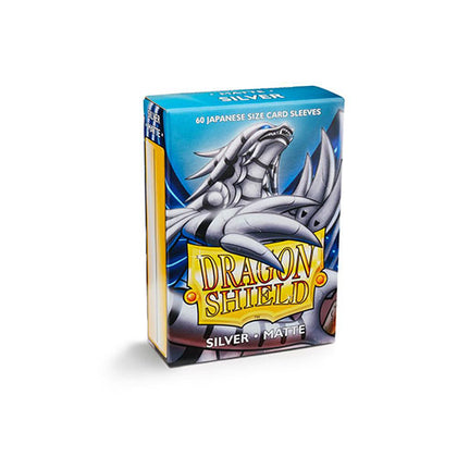 Deck Protector Dragon Shield Small (Japanese) 60ct Silver Matte