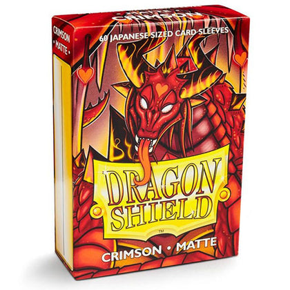 Deck Protector Dragon Shield Small (Japanese) 60ct Crimson Matte