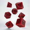 Red and Black Celetic 7 Die Set