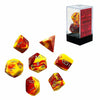 Chessex Gemini Red-Yellow/Silver 7 Die Set